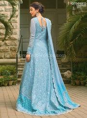 Pakistani Lehenga for Bride Online Shopping Backside Look