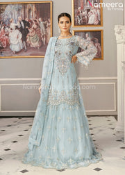 Pakistani Lehenga with Long Kurti Online 2021