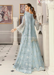 Pakistani Lehenga with Long Kurti Online 2021 Backside Look