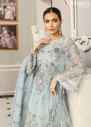 Pakistani Lehenga with Long Kurti Online 2021 Sleeves Look