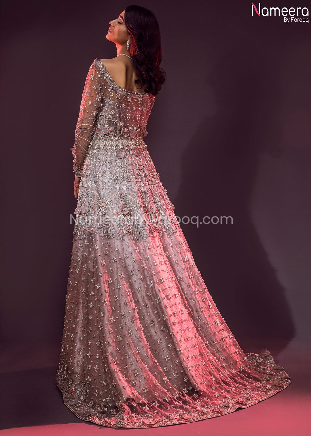 Pakistani Lehenga Dress for Wedding Online 2021  Backside View