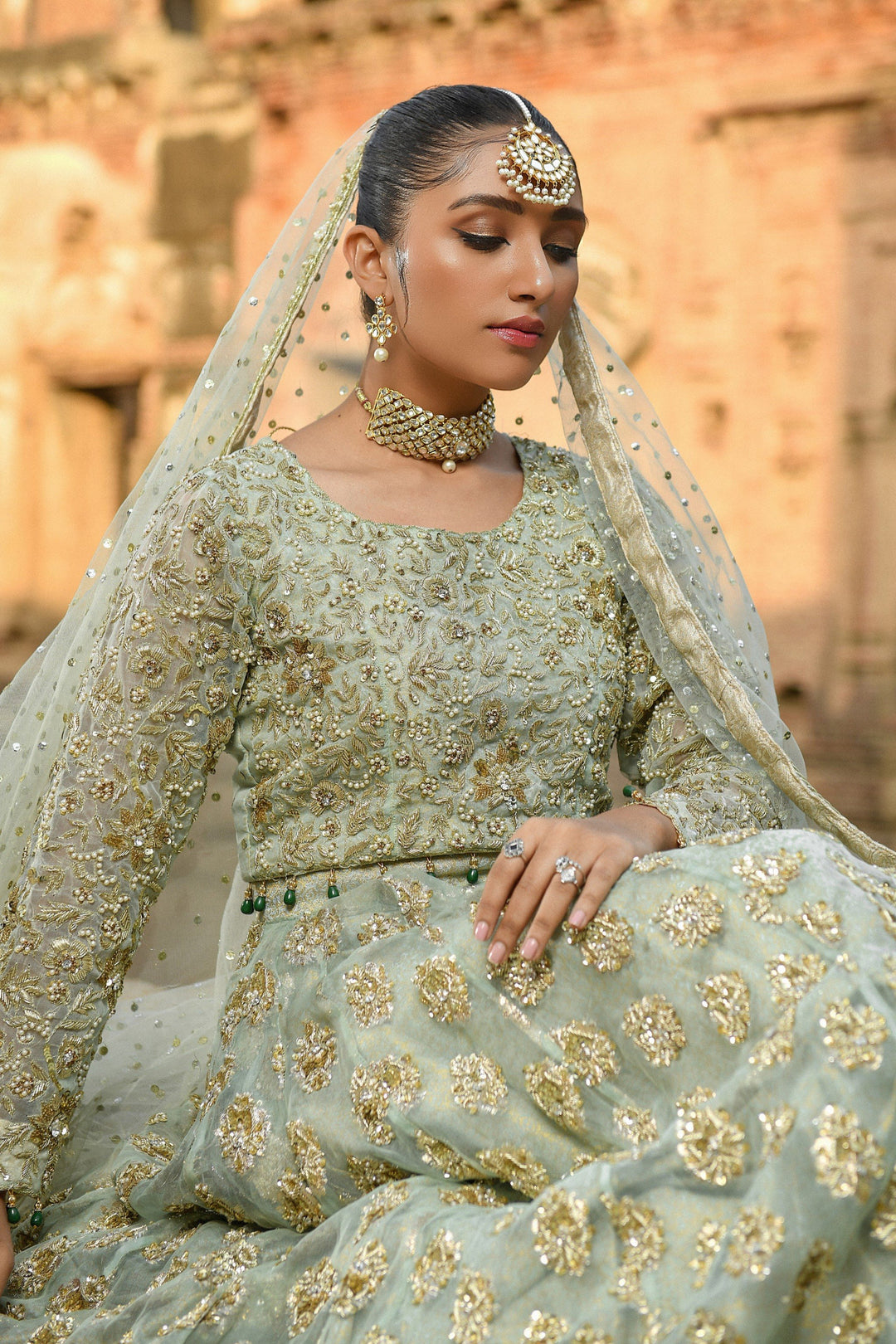 Pakistani Lengha Choli Dupatta Traditional Bridal Dress
