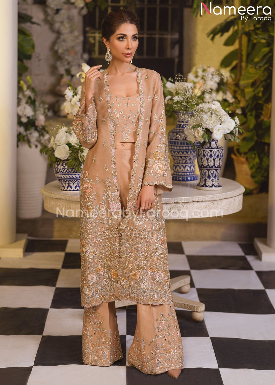 Pakistani Long Jacket Dresses