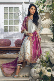 Pakistani Long Kameez with Trousers and Dupatta Dress
