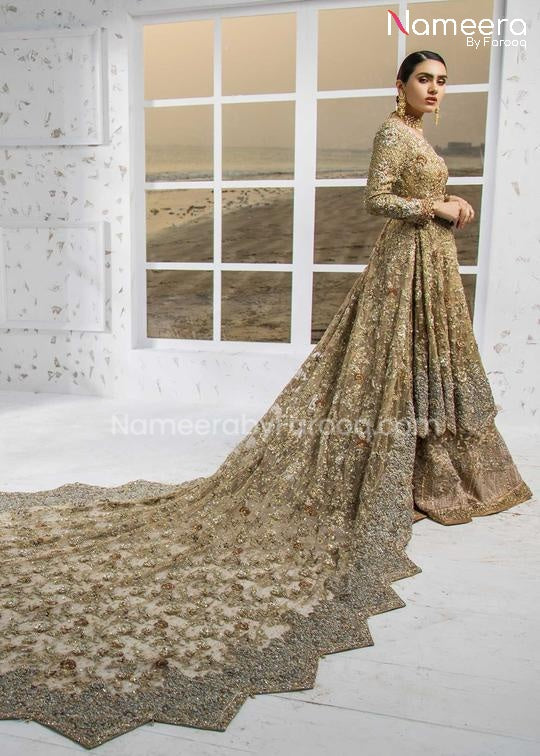 Pakistani Long Trail Bridal Maxi