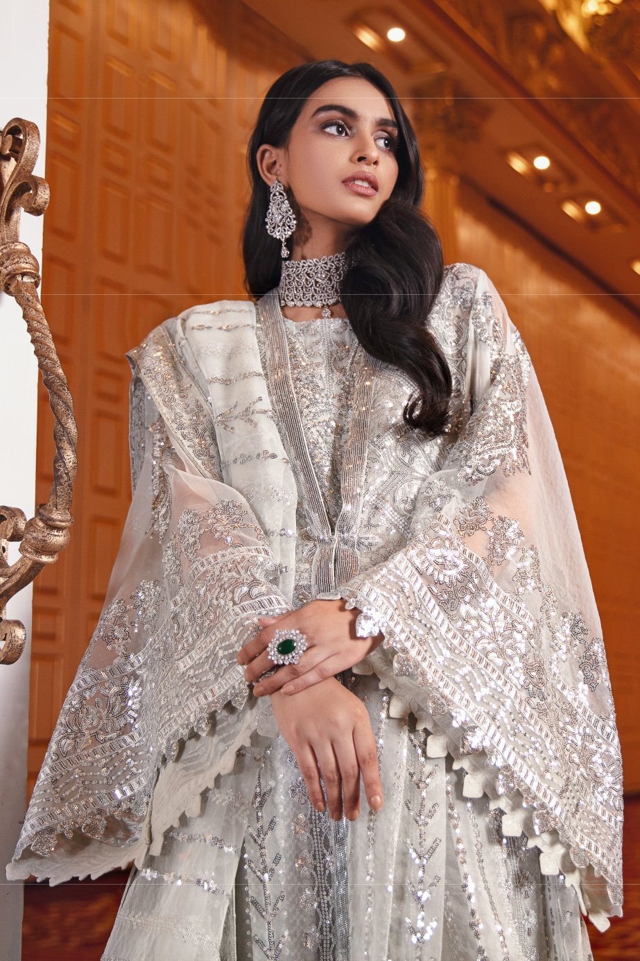 Pakistani Long Wedding Party Frock