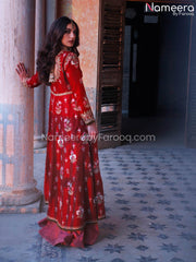 Pakistani Maroon Bridal Dress