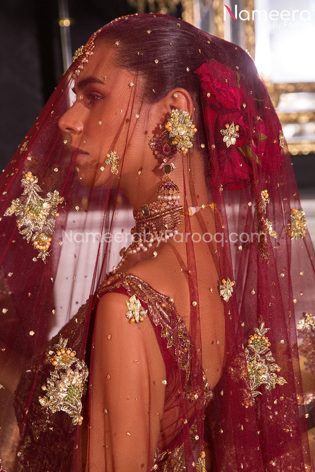 Pakistani Maroon Dress
