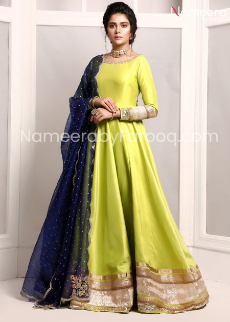 Pakistani Maxi Dress For Wedding Wear 2021 – Nameera by Farooq