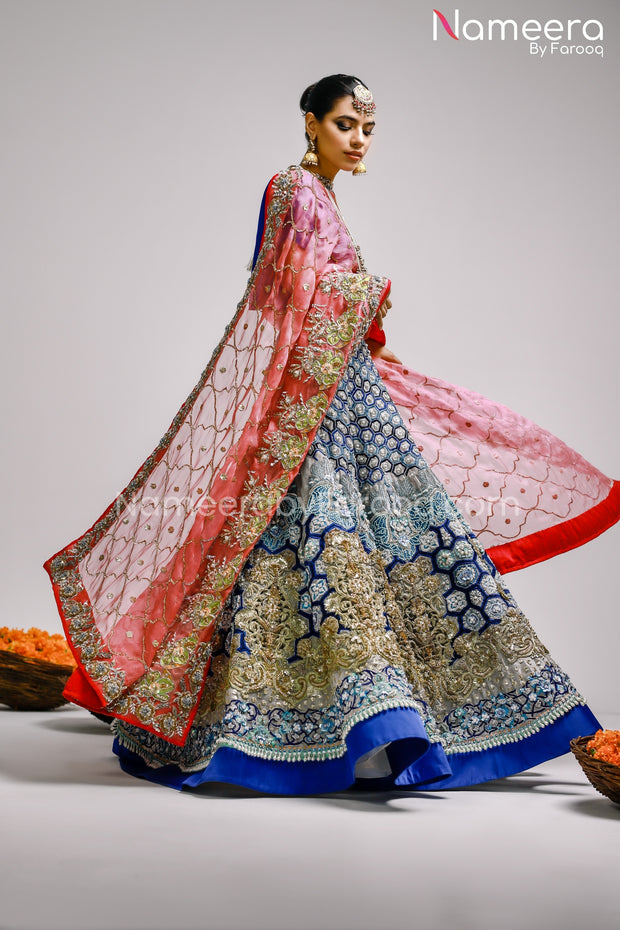 Pakistani Mehndi Lehenga online