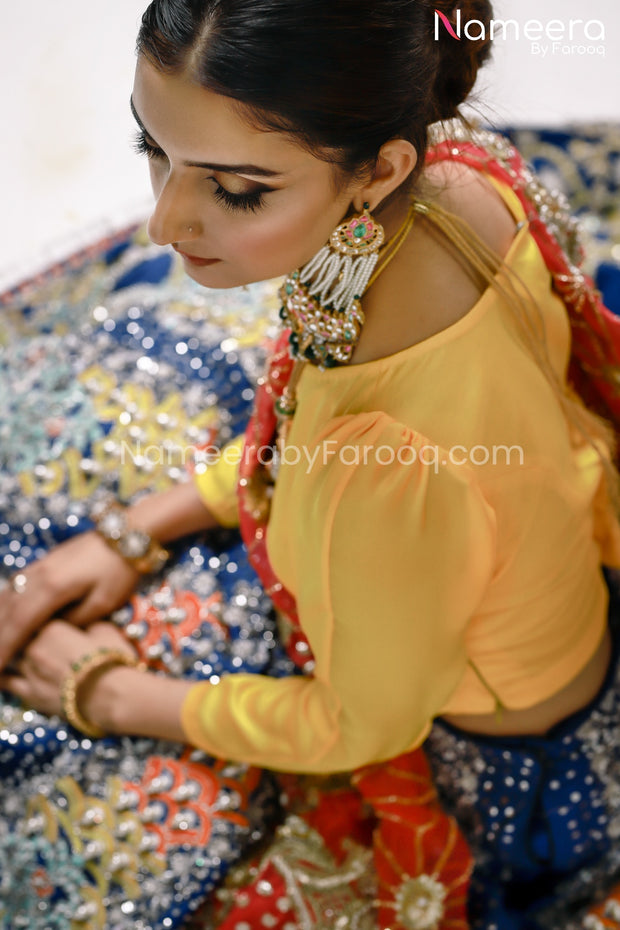 Pakistani Mehndi Lehnga 2021