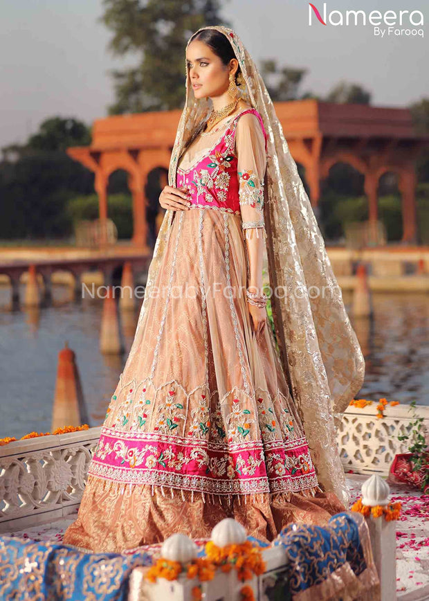 Pakistani Mehndi Dress Design for Girl Online