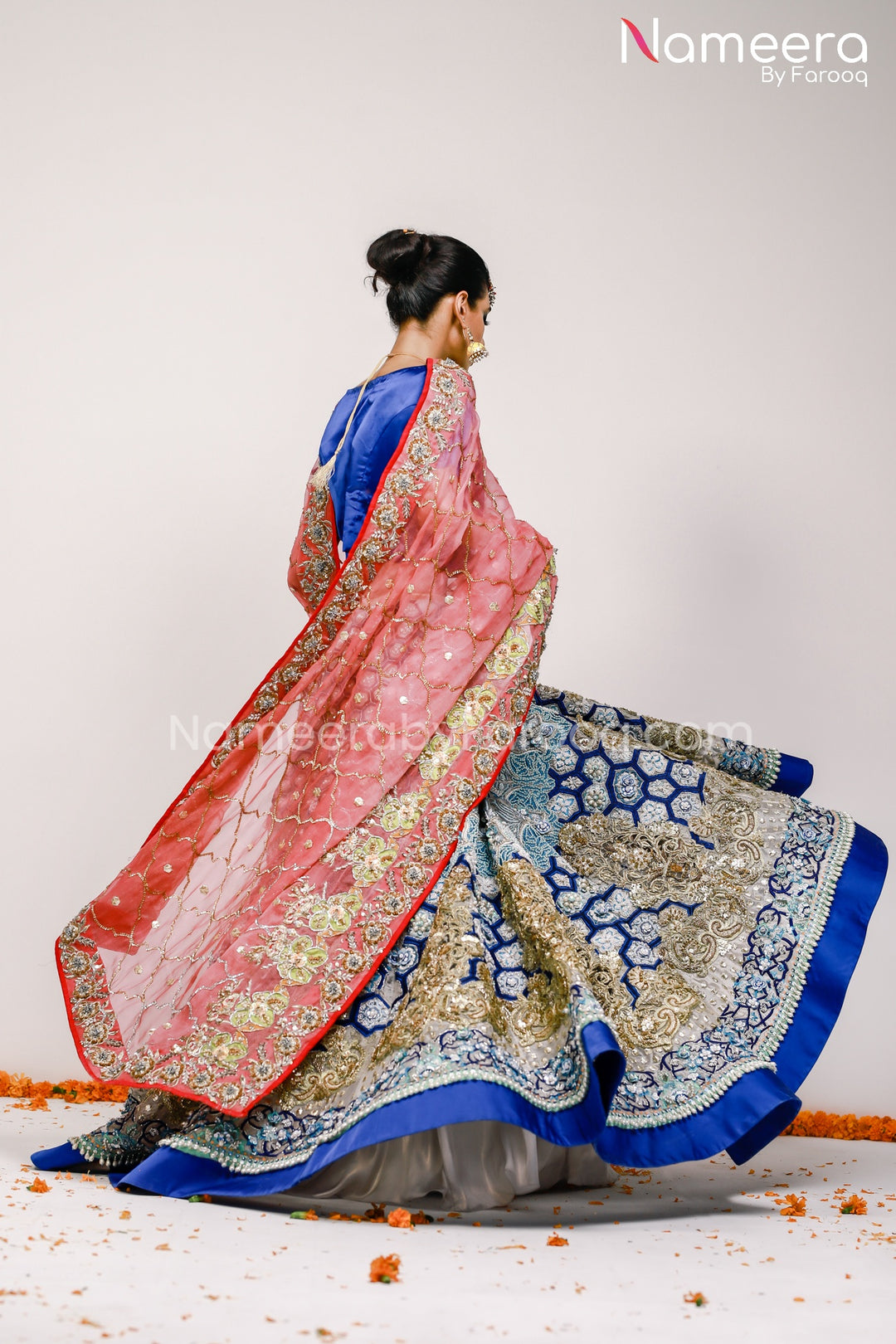 Pakistani Mehndi Lehenga Dress