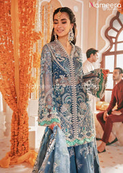 Pakistani Mehndi Sharara Dress