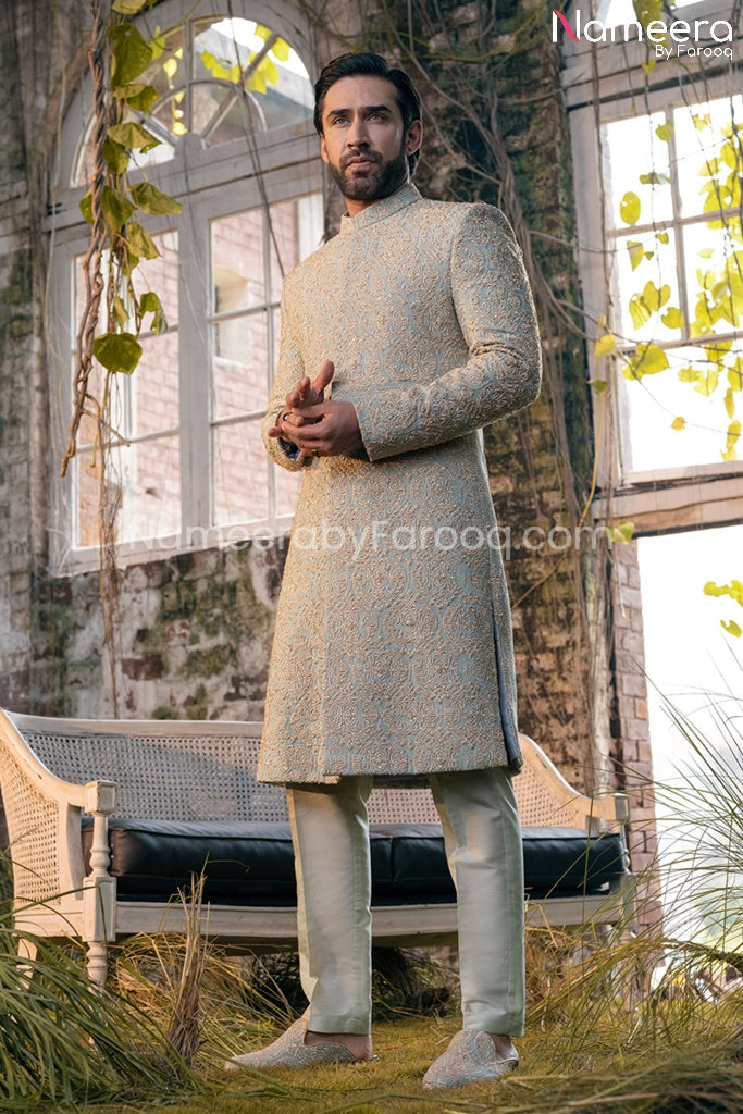 Pakistani Men's Wedding Sherwani