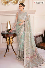 Pakistani Mint Green Dress with Embroidered Work 2021