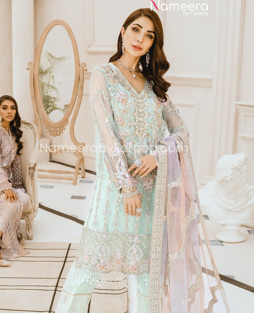 Pakistani New Dress Style in Short Shirt & Capri 