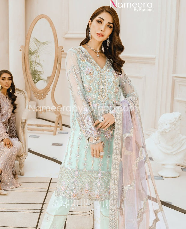 Pakistani New Dress Style in Short Shirt & Capri 
