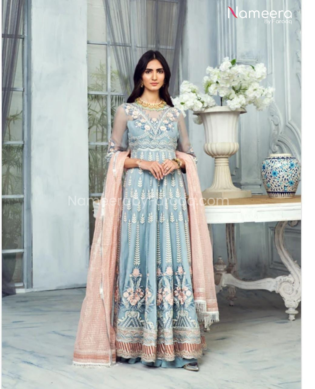 Pakistani New Frock Design for Wedding Party  