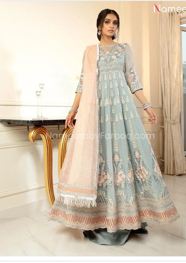 Buy Latest Pakistani New Frock Design for Wedding Party Online