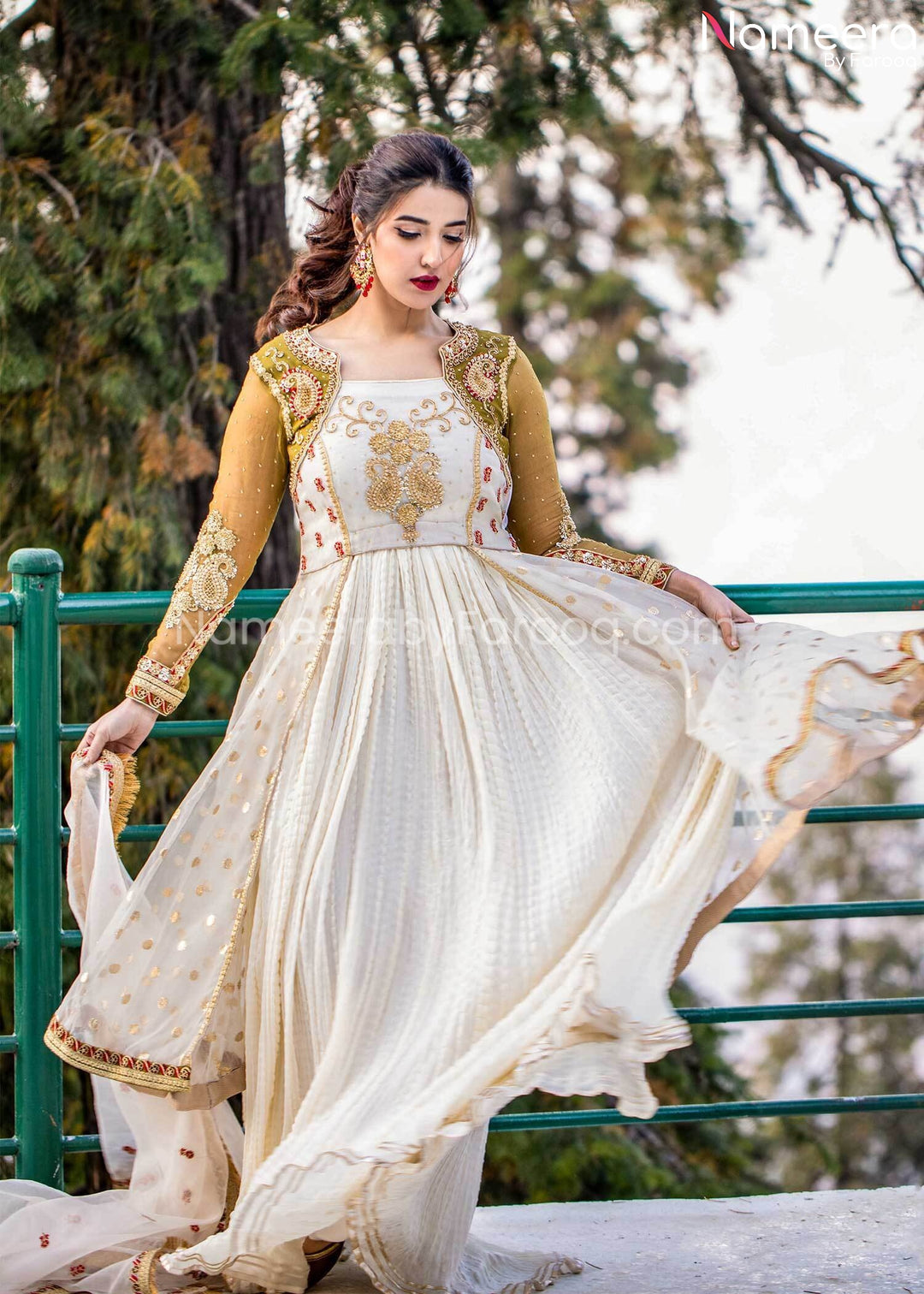 Buy Pakistani Nikah Dress for Bride in White Color 2021 Online Nameera by Farooq Buy Pakistani Nikah Dress for Bride in White Color 2021 Online Nameera by Farooq