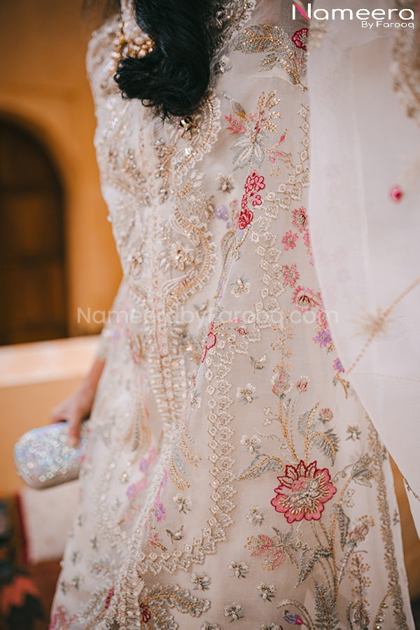 Asim Jofa White Gown Dress Pakistani in Open Style Online 2021 LARGE Asim Jofa White Gown Dress Pakistani in Open Style Online 2021 LARGE