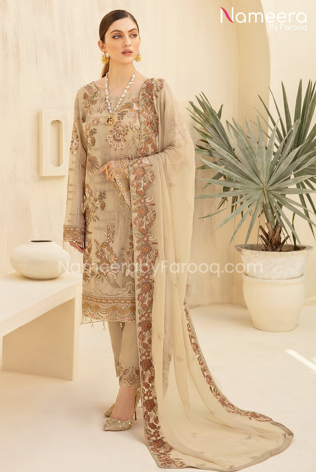 Pakistani Chiffon Dress