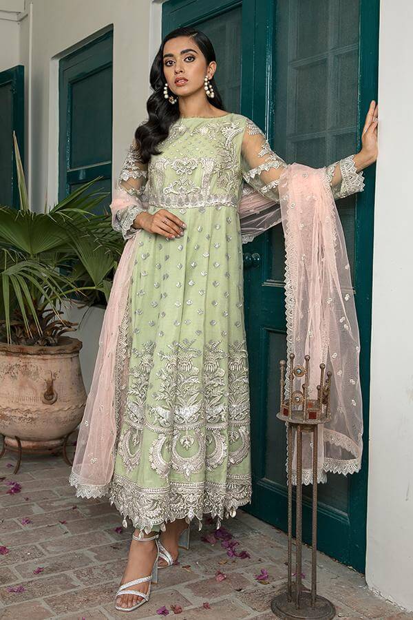 Simple Dress For Pista Colour Embroidered Pakistani Party Dress In Pistachio Color Online Simple Dress For Pista Colour Embroidered Pakistani Party Dress In Pistachio Color Online