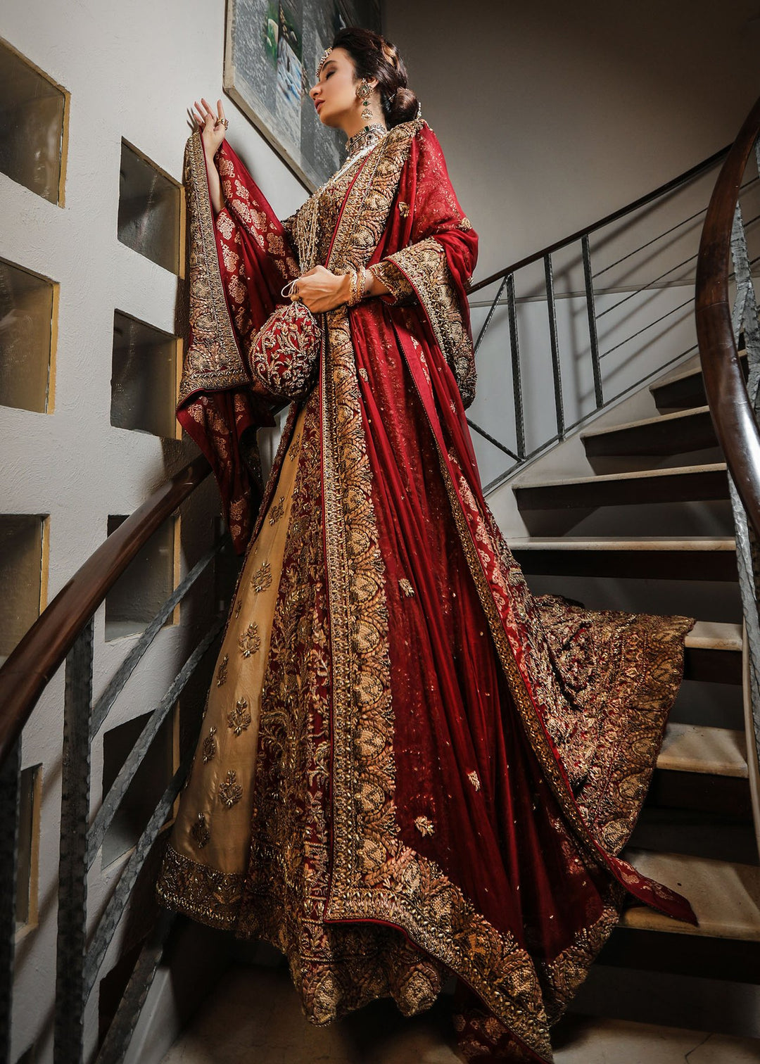 Premium Pakistani Party Wear Dress In Pink # C2072