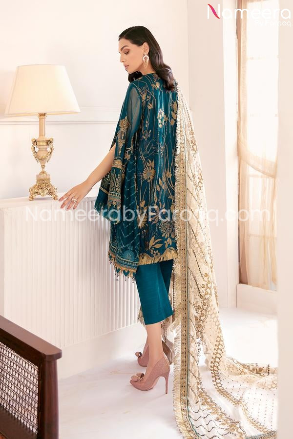 Dark sea green dress 2021