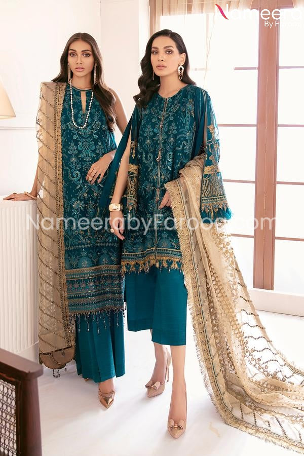 Pakistani Dark sea green dress
