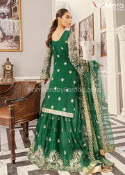 Pakistani Party Wear Lehenga with Embroidery Backside Look
