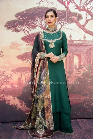 Pakistani Party Wear Long kameez Salwar Dupatta