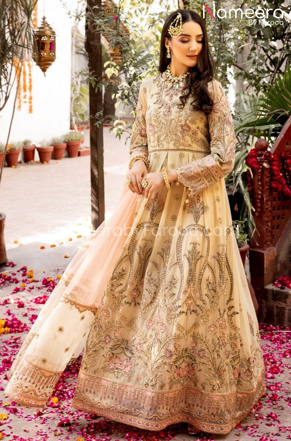 Pakistani Party Wear Maxi Dress