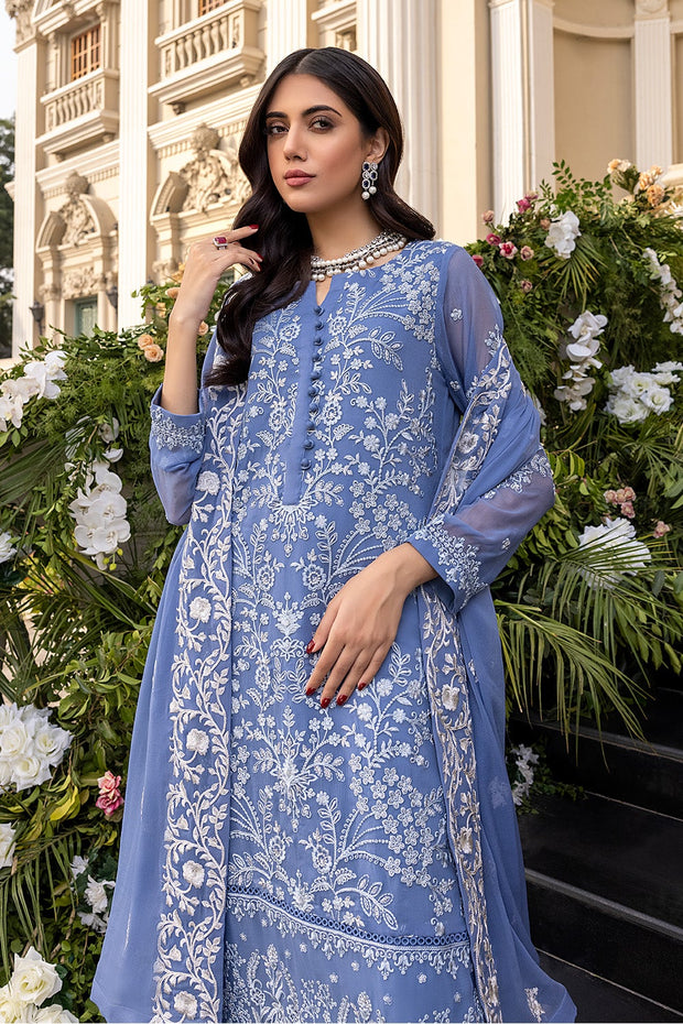 Pakistani Party Wear with Floral thread Work 2022