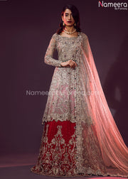 Pakistani Peplum Dress for Bridal Online 2021 Overall Look