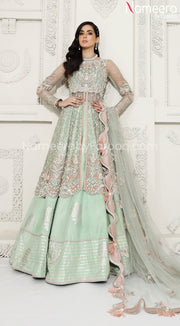 Pakistani Peplum Dress with Lehenga for Brides