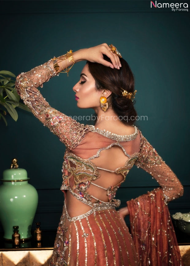 Pakistani Pink Bridal Lehenga for Wedding Wear 2022