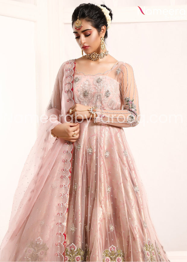 Pakistani Pink Lehenga Choli Wedding Party Dress 2021
