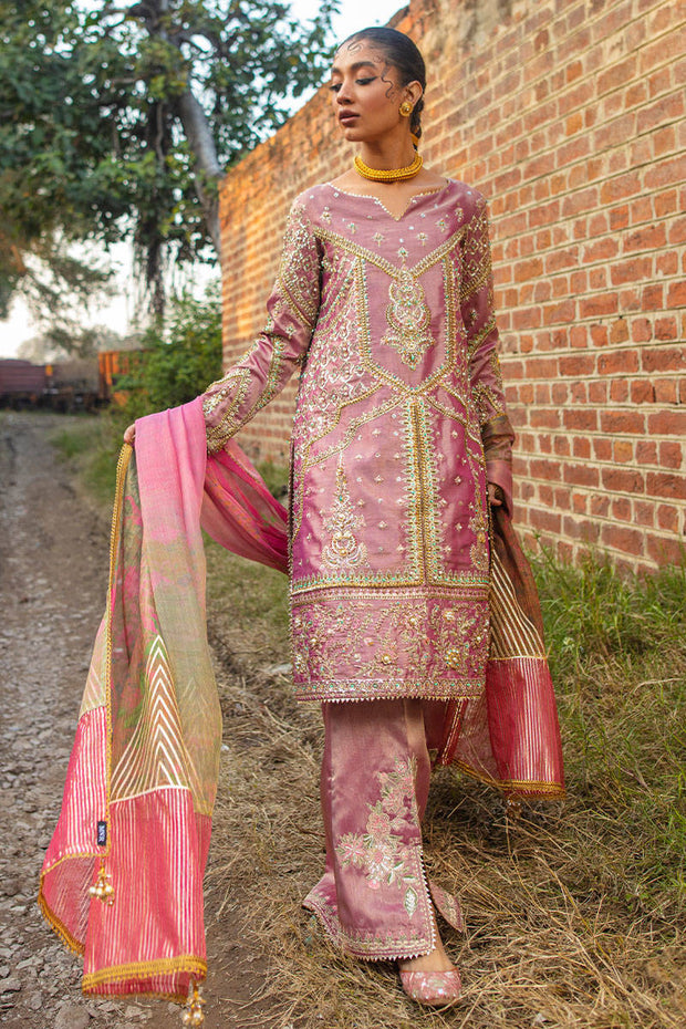 Pakistani Pink Salwar Kameez and Dupatta Dress