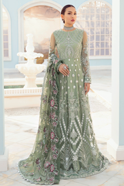 Pakistani Pishwas Dress in Mint Green Shade 2022