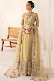 Pakistani Pishwas Dress in Olive Green Shade