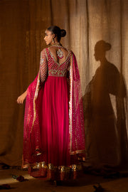 Pakistani Pishwas Frock with Churidar and Dupatta Dress Online