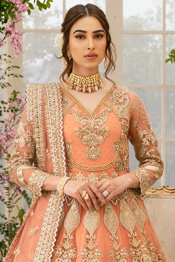 Pakistani Pishwas with Lehenga Dress for Bride Online