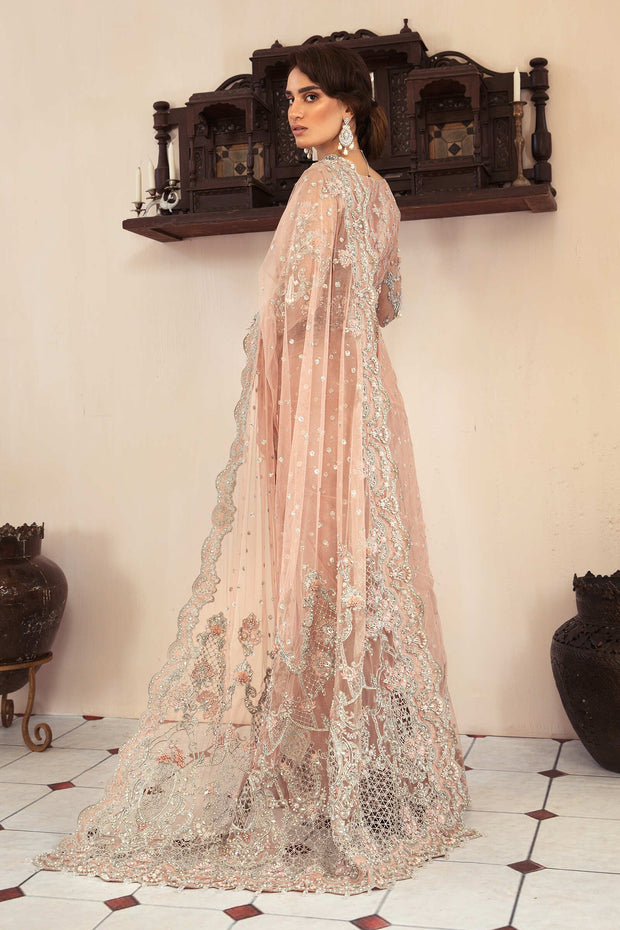Pakistani Powder Pink Saree Wedding Dress