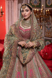 Pakistani Raw Silk Bridal Lehenga Choli Dress 2022