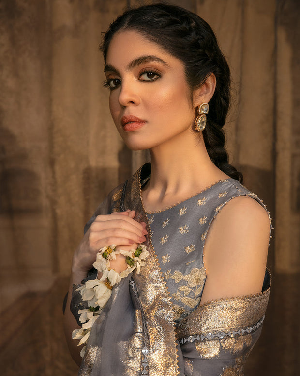 Pakistani Raw Silk Salwar Kameez Dress Online
