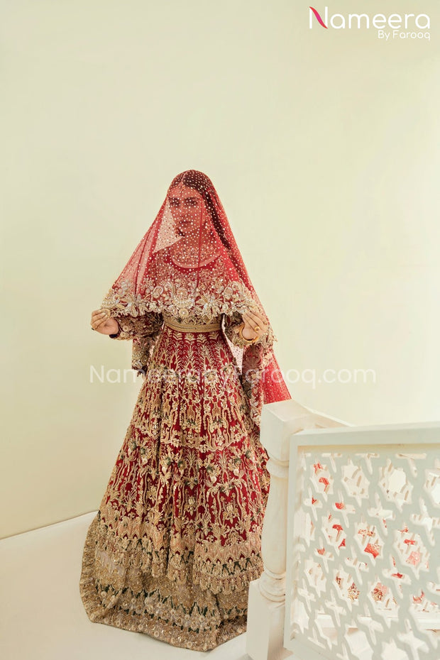 Pakistani Red Bridal Dress