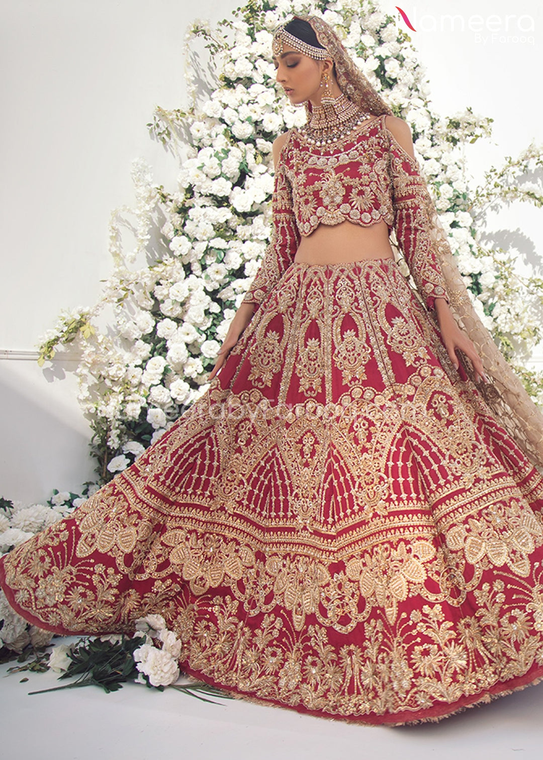 Pakistani Red Bridal Dress