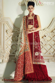 Pakistani Red Bridal Dress